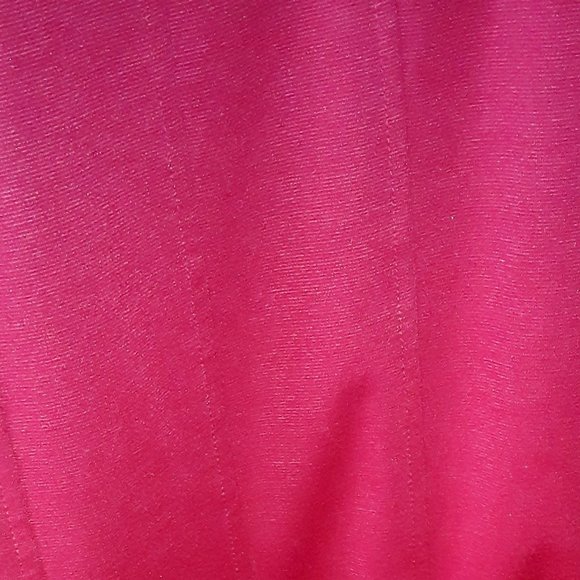 Sandra Darren SZ 10 Christmas Red Scuba Fitted Detailed Sleeveless Knit Dress - Picture 10 of 12